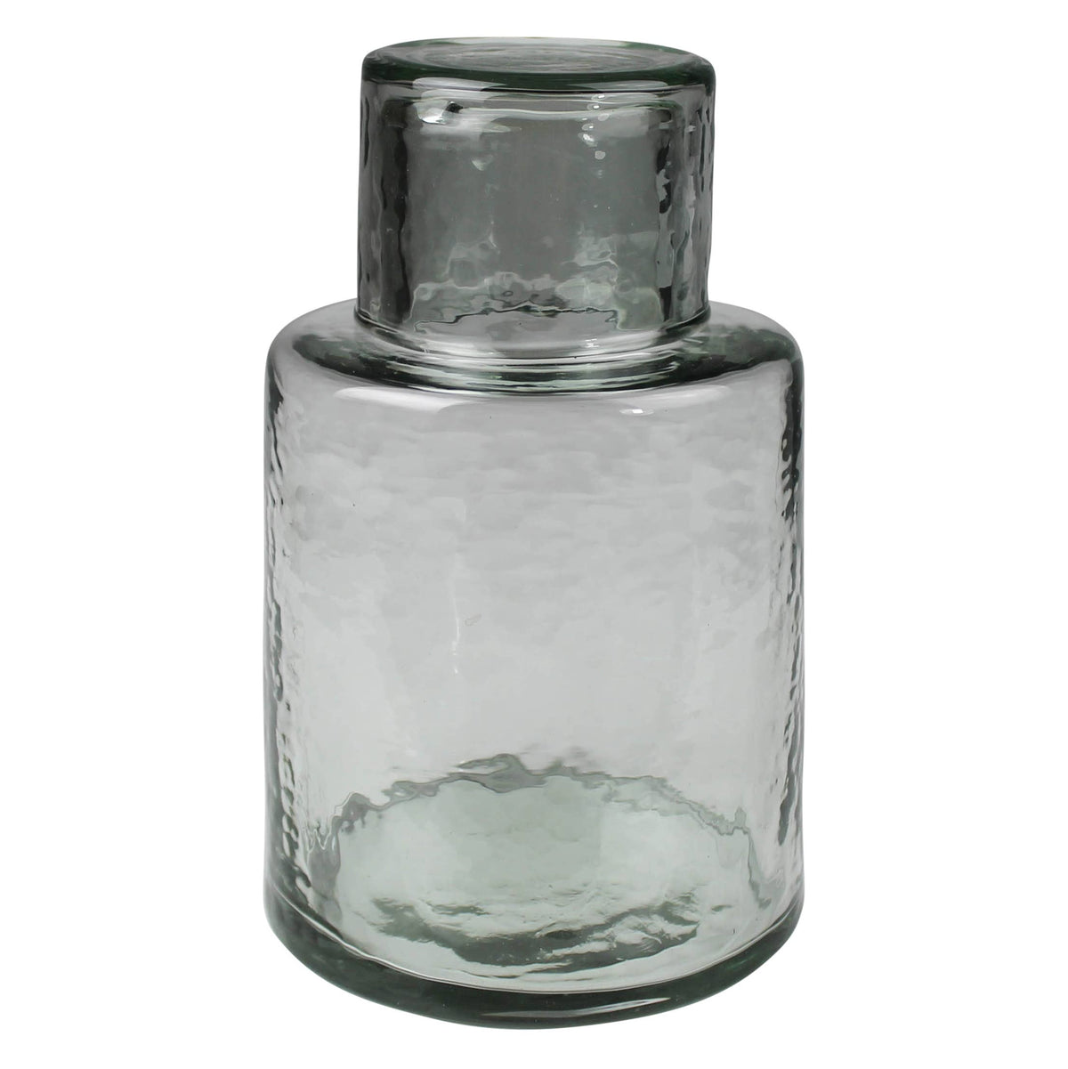 Palma Bedside Carafe. Cup: 3x3x2.5, Carafe: 32 oz capacity