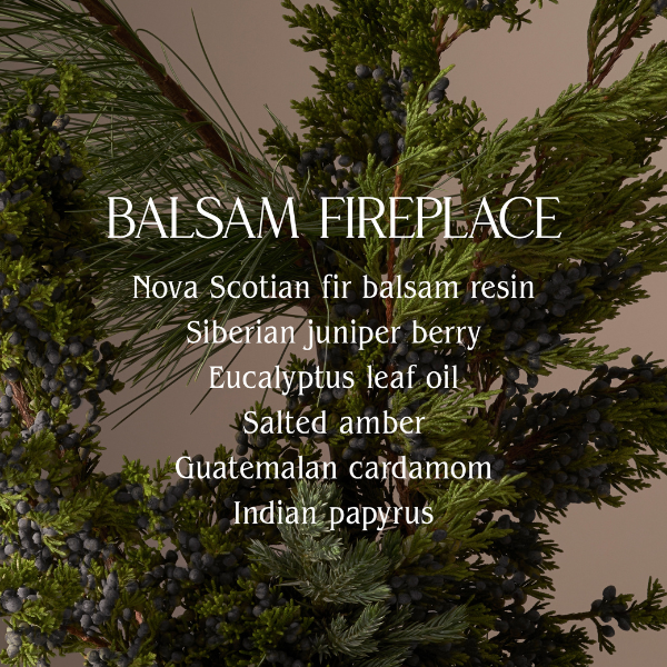 Holiday Limited Edition Balsam Fireplace Candle | Half Case: Balsam Fireplace