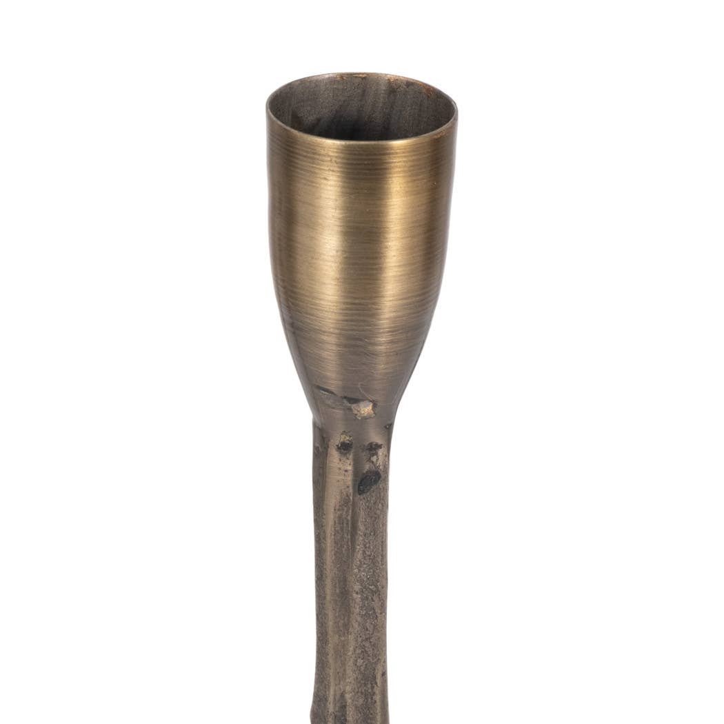 Metal Forged Five-Taper Candle Holder - Bronze, 16 in.