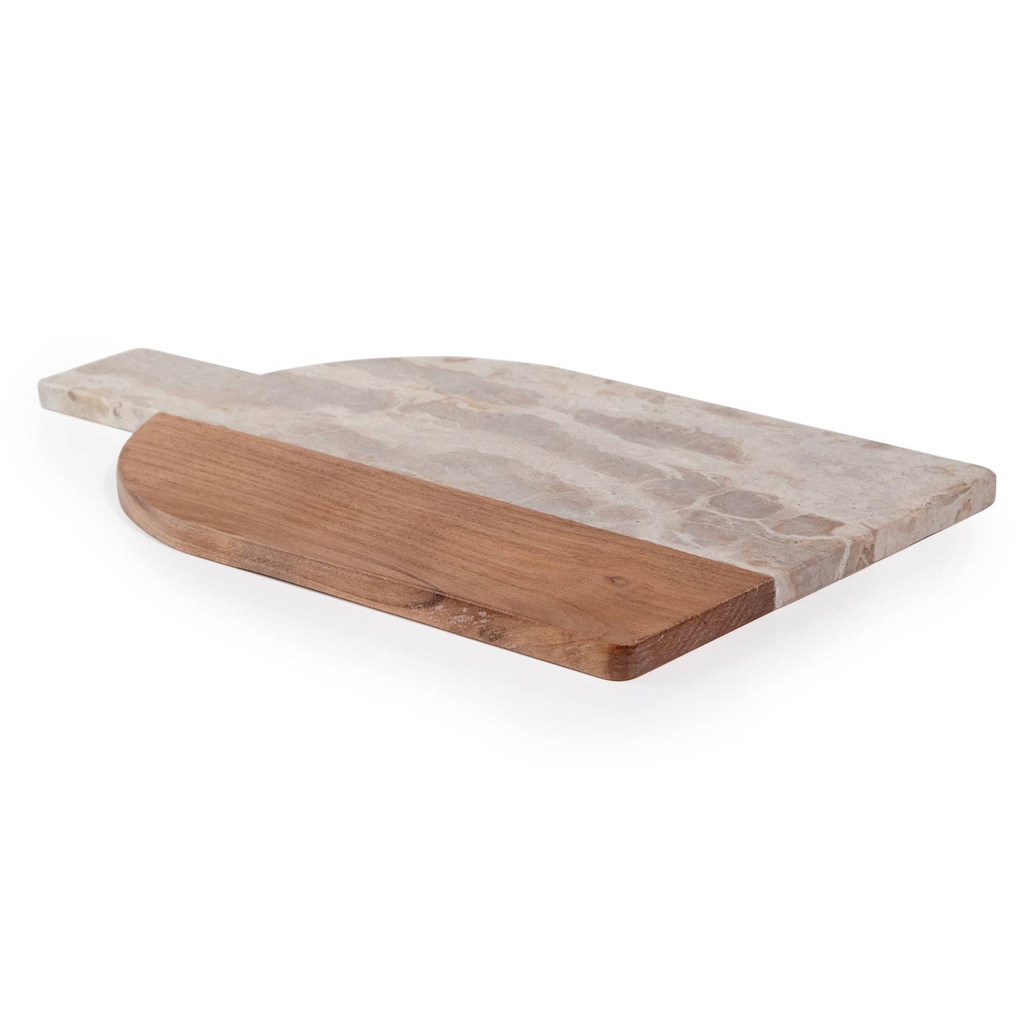Arched Marble & Acacia Wood Charcuterie Board