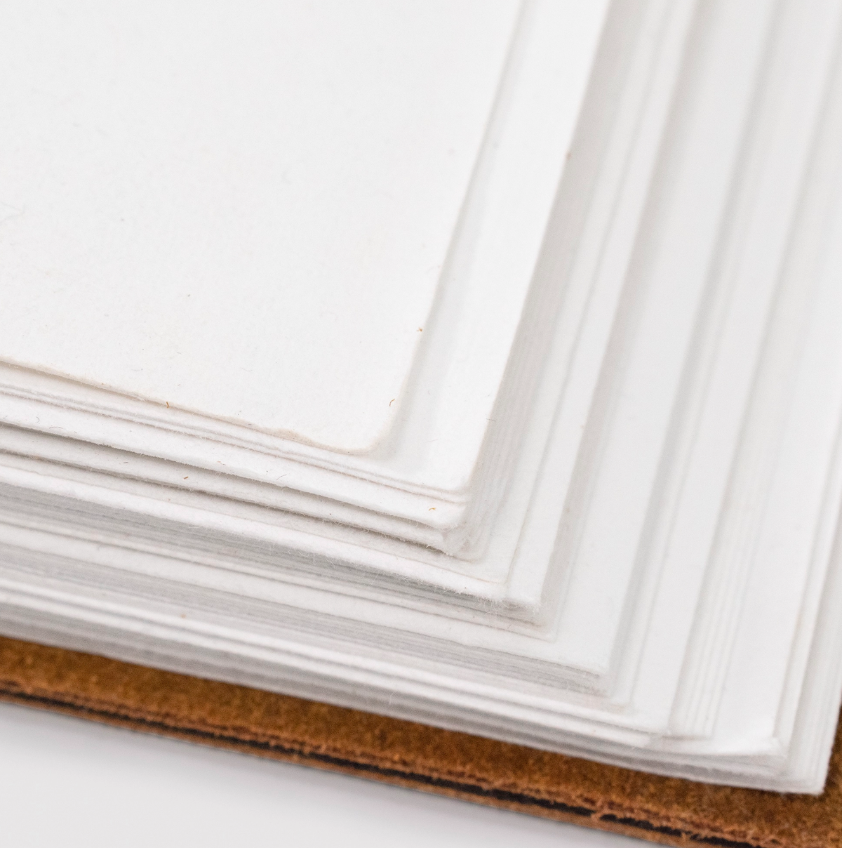 Suede Journal w/ Organic Cotton Paper Large: Taupe