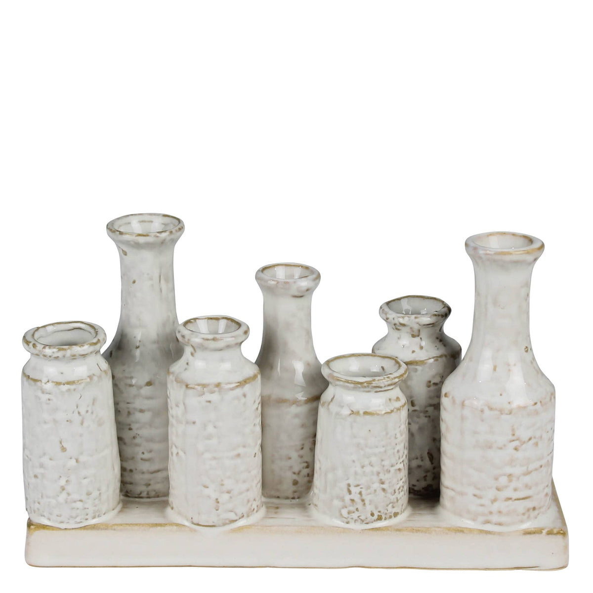 Quinn Vase Cluster of 7 Vases, Ceramic