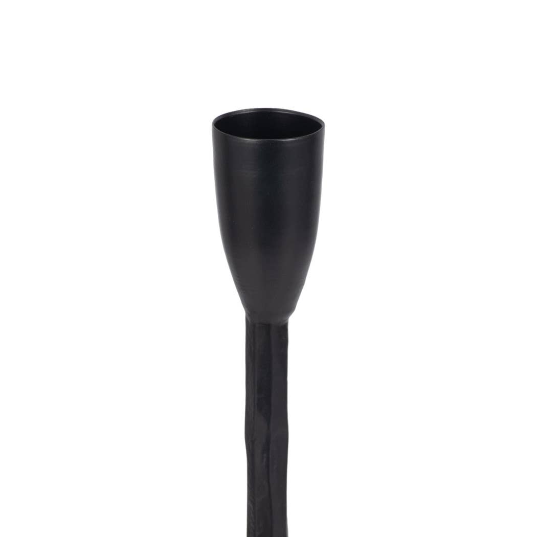 Metal Forged 5-Taper Candle Holder - Black, 16 in.