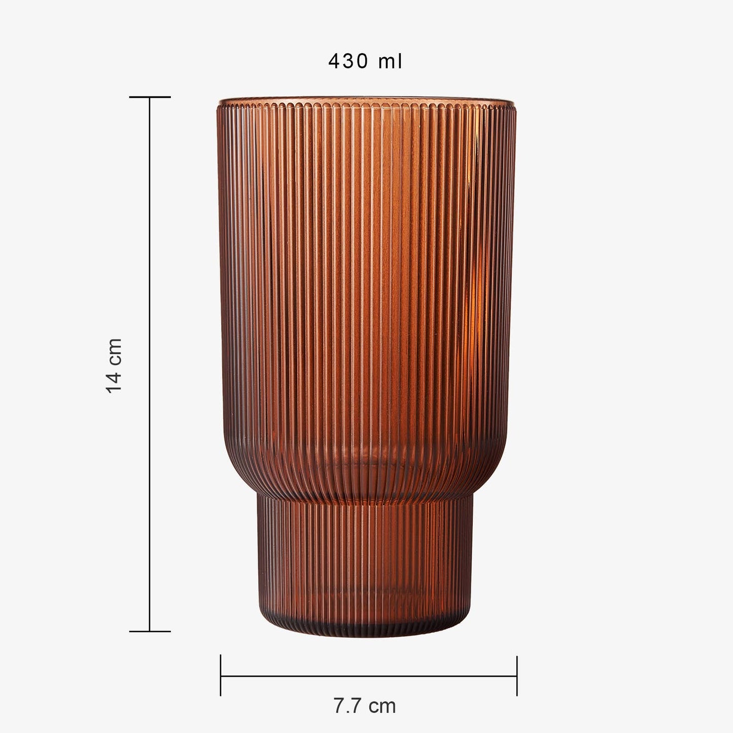 Acrylic Plastic Reusable Tall Drinking Glasses Set of 4