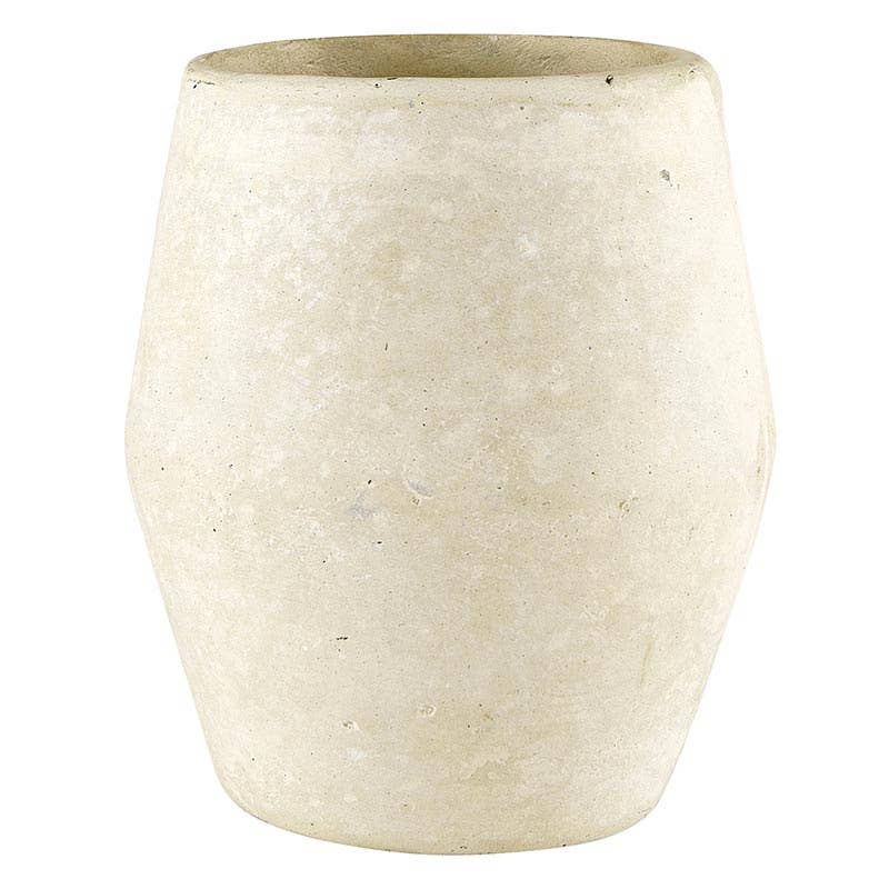 Short Paper Mache Vase - Natural